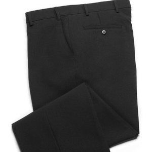 Haband NEW Mens Dress Pants, Flat Front, Black 30